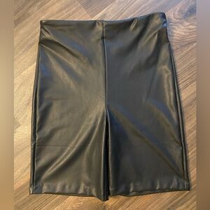 Faux Leather Biker Shorts Size XL NWT